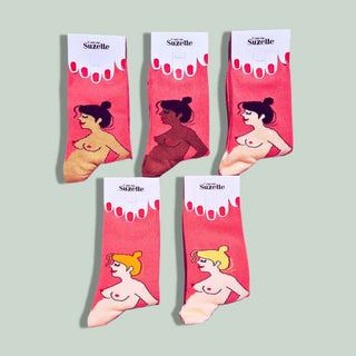 Coucou Suzette novelty pregnancy socks in different colours