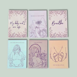 From Maiden to Mother pregnancy and birth affirmation cards for hypnobirth calmbirth